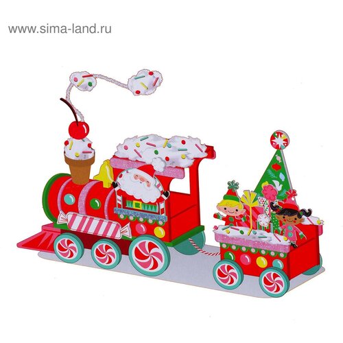 Набор для творчества - создай новогоднее украшение «Поезд Деда мороза»