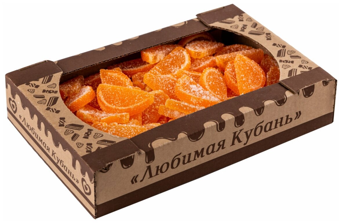 Мармелад Апельсиновые дольки 1кг Любимая Кубань - фотография № 1