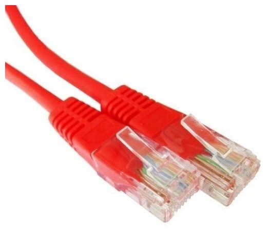 Патч-корд UTP CAT5e 0.25м Cablexpert PP12-0.25M/R RJ-45 кабель - красный