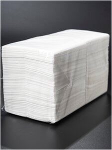 Салфетки бумажные ZELPAPER 24х24 белые, однослойные, 400 шт, 100% целлюлоза <span>цвет: белый, упаковка: пакет, см: 24 х 24</span>