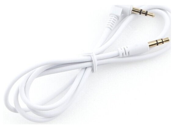 Кабель аудио Cablexpert , 3.5 джек (M)/3.5 джек (M), белый, 1м, блистер CCAB-01-35MML-1MW
