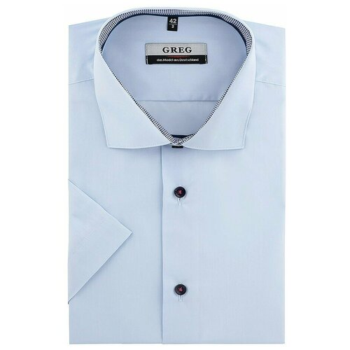 фото Рубашка greg, размер 174-184/39, голубой
