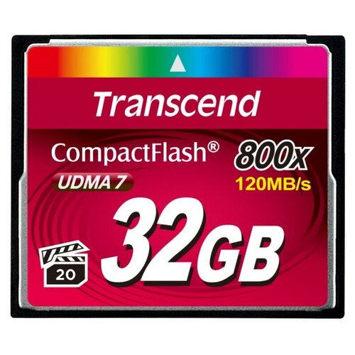 Карта памяти Transcend CompactFlash 800 32Gb UDMA7, TS32GCF800