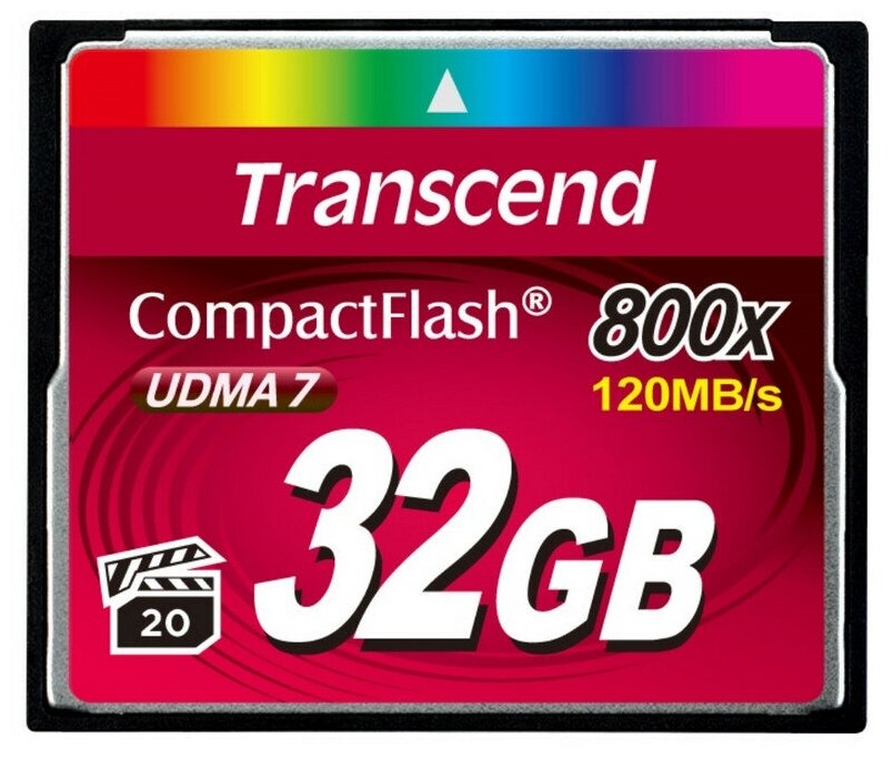 Карта памяти Transcend CompactFlash 800 32Gb UDMA7, TS32GCF800