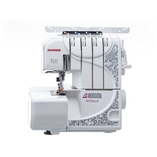 Оверлок Janome ArtDecor 724D в комплекте со швейной машиной Aurora 525