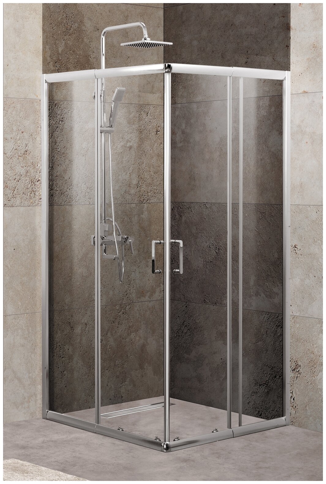 Душевой уголок BelBagno UNIQUE-A-2-85/100-C-Cr