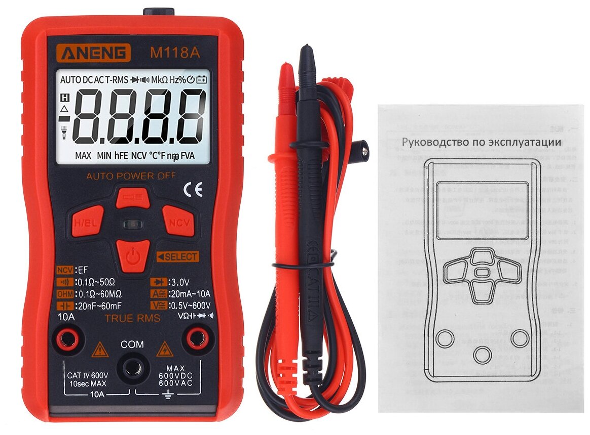 Цифровой мультиметр ANENG M118A - фотография № 9