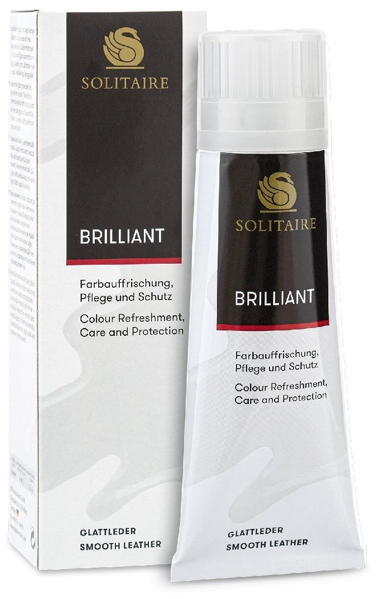 Крем для обуви SOLITAIRE Brillant Crème 75ml красный