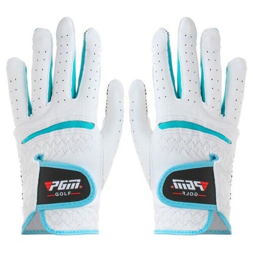 Перчатки PGM, белый, голубой перчатки размер 20 белый