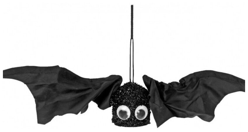 Декорация на хэллоуин: Подвесная летучая мышь с эффектами (14066)