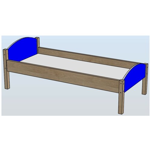 Кровать комбинированная синяя