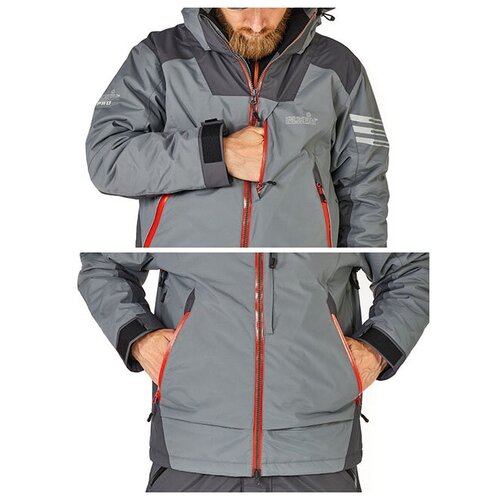 куртка демисезонная norfin verity pro s gray Ветровка NORFIN, размер 48, серый
