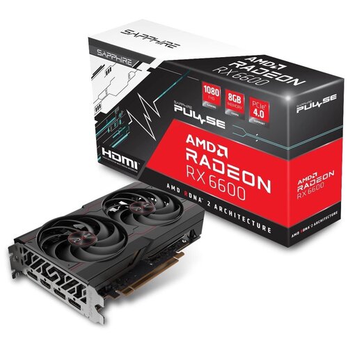 Видеокарта Sapphire AMD Radeon RX 6600 PULSE 2795000₽