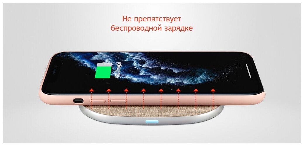 Чехол (клип-кейс) UBEAR Touch Case, для Apple iPhone 11, белый [cs51wh61-i19] - фото №14