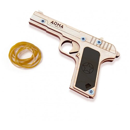 arma toys резинкострел arma toys дробовик ат004 Игрушка Пистолет Compact ARMA ТТ ATL002, 18.5 см, бежевый/черный