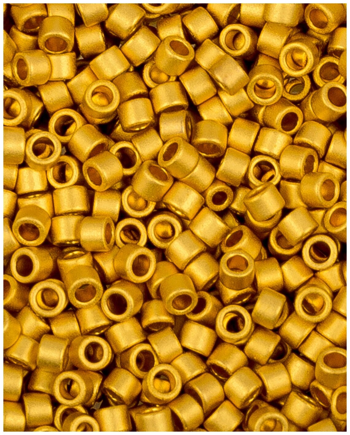 Японский бисер Toho Treasures, цилиндрический, размер 11/0, цвет: Матовый золотое покрытие 24К (712F), 5 грамм