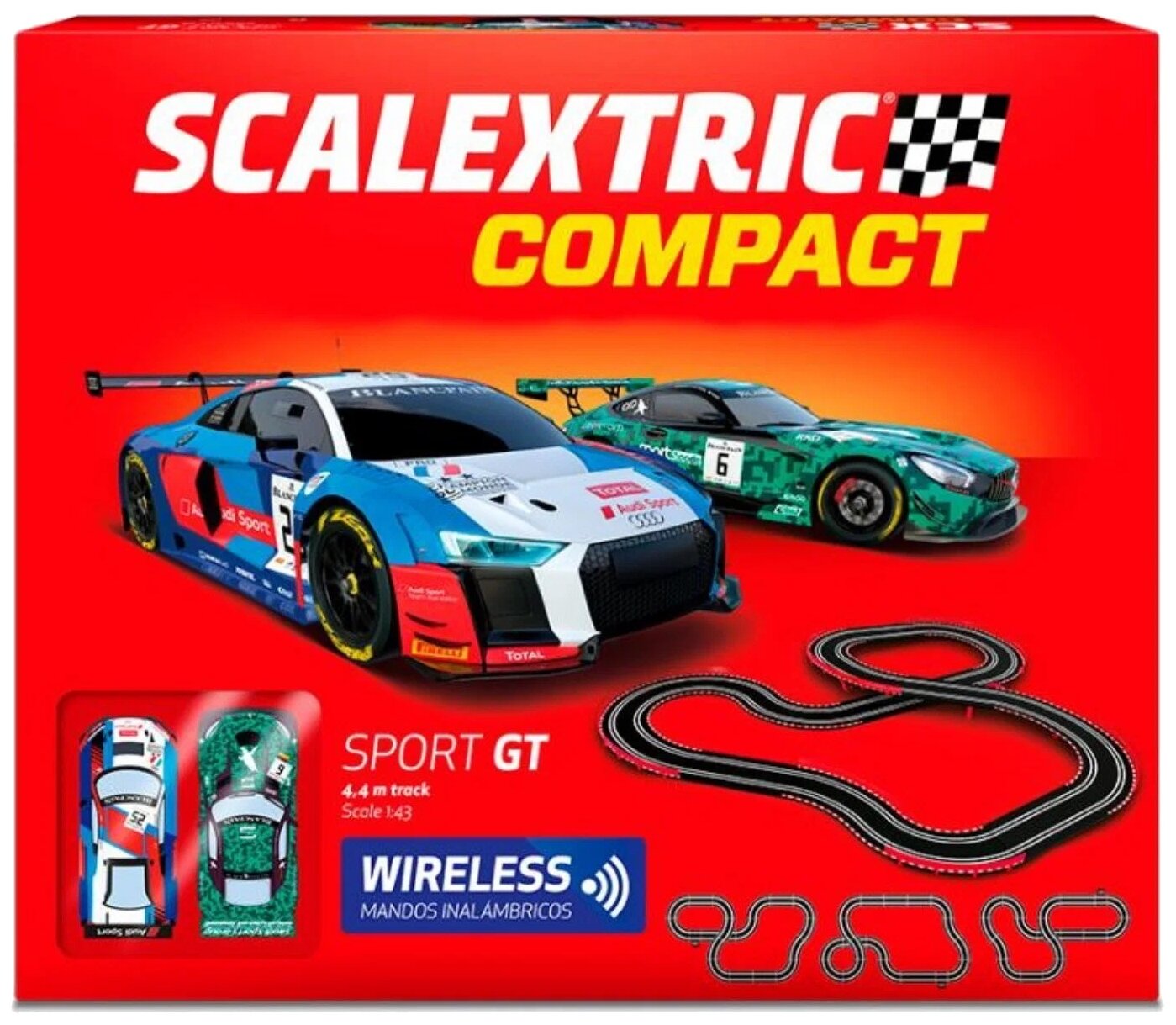 Трек Scalextric Compact Sport GT 1:43 C10305S500