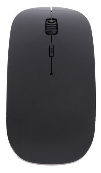 Мышь LuazON MB-1.0, беспроводная, оптическая, 1600 dpi, USB, чёрная