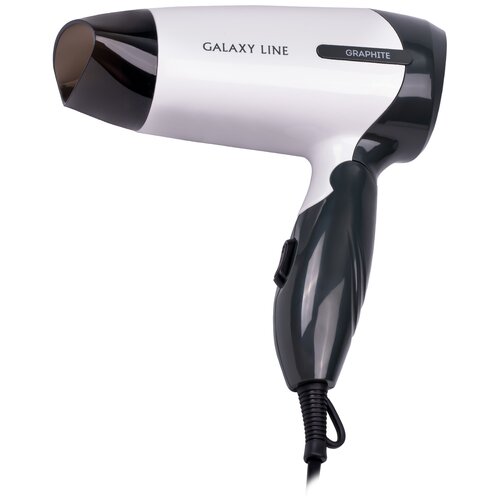 GALAXY LINE GL 4344 Фен для волос 1400Вт, 2 скорости потока воздуха, складная ручка, подвесная петля, 220-240 В, 50 Гц