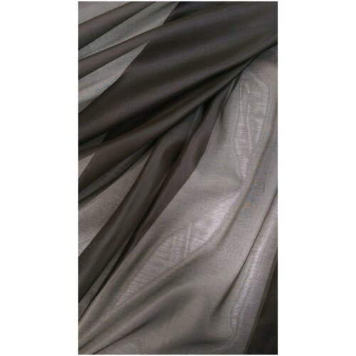 Ткань Шифон шёлковый шоколадного цвета Италия ткань бархат шёлковый с вышивкой италия