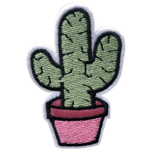 Нашивка Заплатка Шеврон Текстильный патч Cactus Кактус