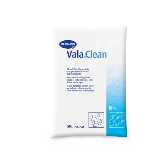 Vala Clean film - Вала Клин филм - Одноразовые рукавички, ламинированные изнутри, 50 штука