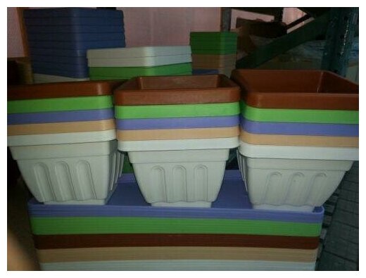 Трио  Ирис   поддон   3 горшочка  белый