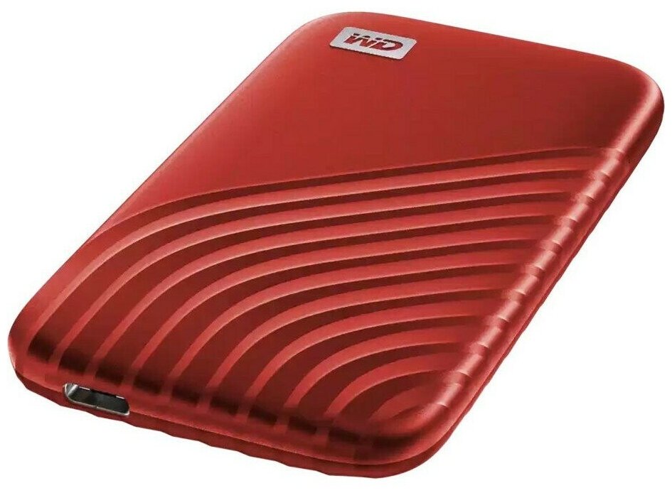 Внешний диск SSD WD My Passport , 2ТБ, красный - фото №2