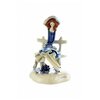 Статуэтка Дама в голубом на скамье Высота: 11 см ZamPiva Pastelceramica - изображение
