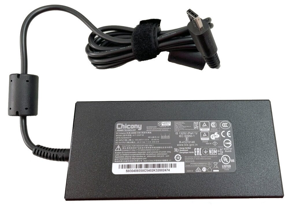 Блок питания (сетевой адаптер) для ноутбуков MSI 20V 11.5A 230W OEM