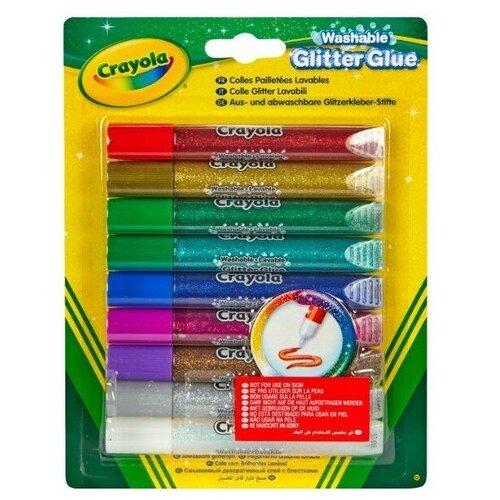 Набор для творчества CRAYOLA 69-3527 Клей с блестками, 9 цветов