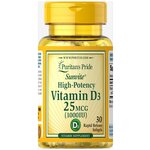 Puritan's Pride Vitamin D3 1000 ME (100 таб) - изображение