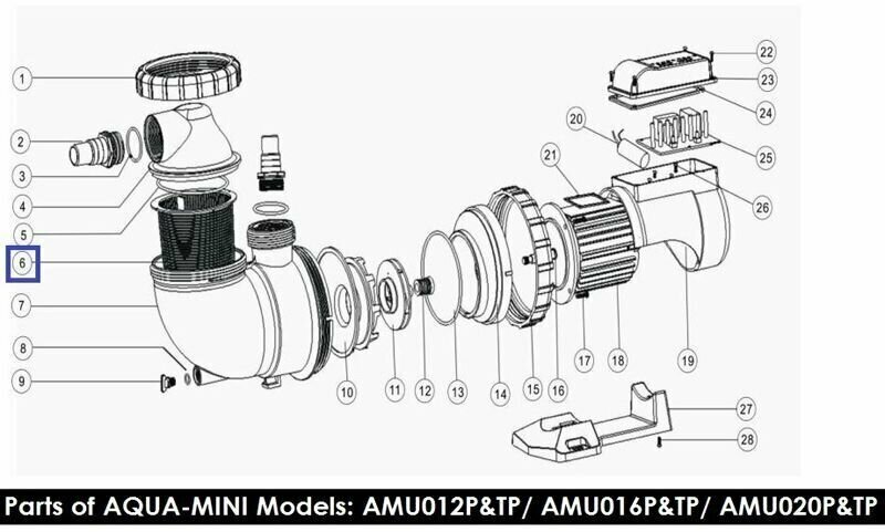 Корзинка префильтра насоса AquaViva AMU (1111104) - фотография № 3