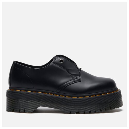фото Ботинки dr. martens jarrick lo platform smooth leather чёрный , размер 38 eu