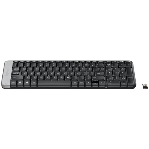 Клавиатура Logitech Wireless K230 Keyboard, черная, беспроводная