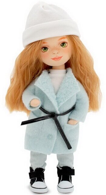 Orange Toys Мягкая кукла Sweet Sisters: Sunny в пальто мятного цвета 32 см, коллекция Европейская зима УТ-00088407
