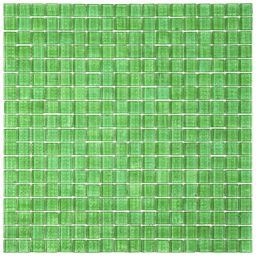 NW30 Мозаика одноцветная чип 15 стекло Alma Mono Color зеленый квадрат глянцевый
