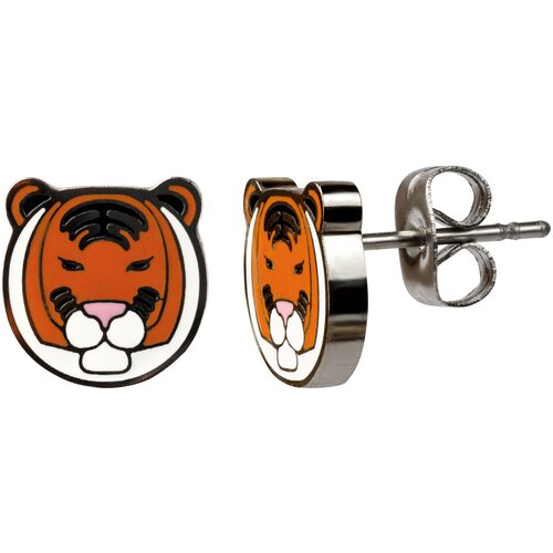 Серьги бижутерия CAROMIC тигр