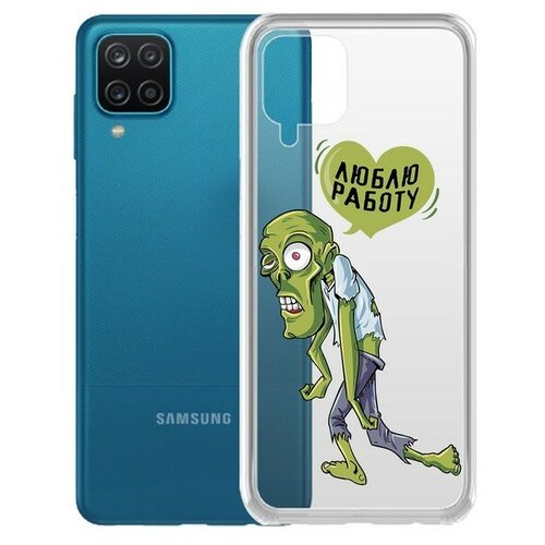 чехол накладка krutoff clear case для влюбленных я люблю тебя для samsung galaxy a71 a715 Чехол-накладка Krutoff Clear Case Люблю Работу для Samsung Galaxy A12 (A125)