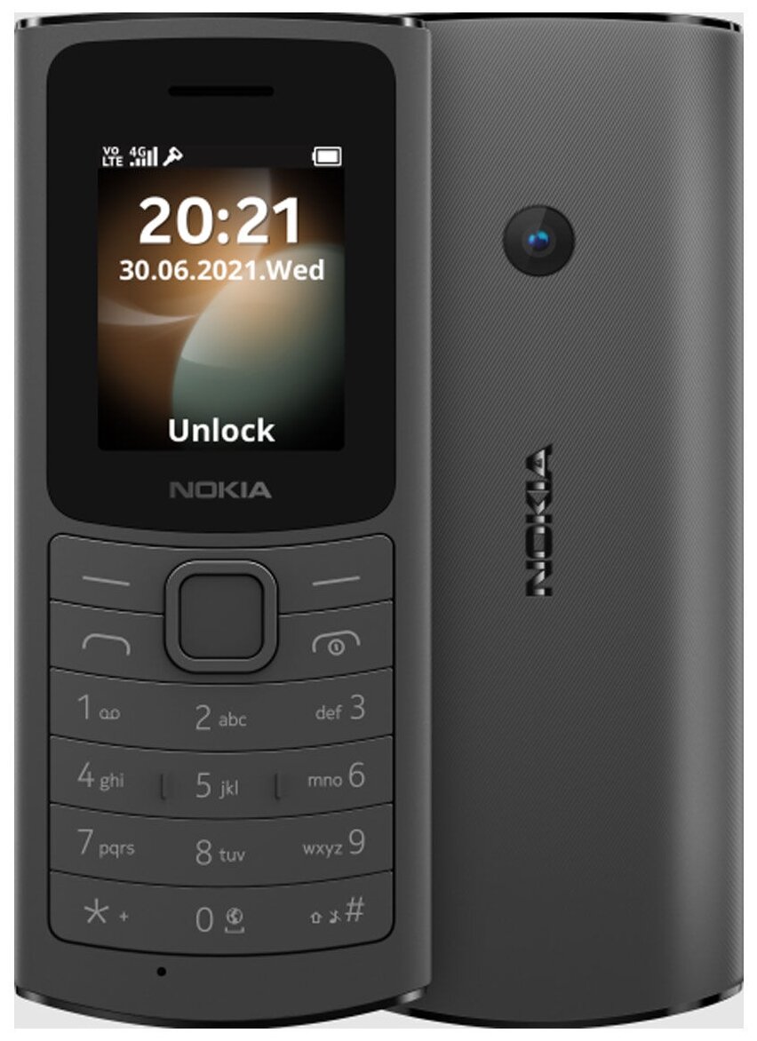 Сотовый телефон Nokia 110 Dual Sim 4G TA-1386 Black