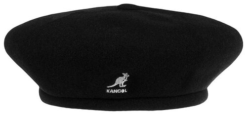 Берет KANGOL, шерсть, утепленный, размер 57, черный