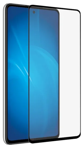 Защитное стекло DF для Samsung Galaxy A52 (4G/5G) черная рамка, sColor-116