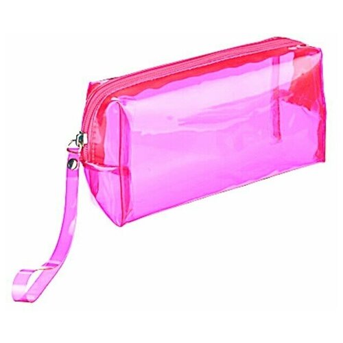 фото Косметичка дорожная прозрачная, pavo, розовая