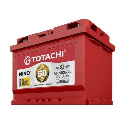 90160_акб Totachi Niro Mf 56066 Vlr 60а/Ч Поляр. Обратная 0 (Jis L) TOTACHI арт. 90160