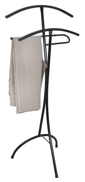 Вешалка костюмная «Слуга», 47×36×106 см, цвет чёрный - фотография № 8