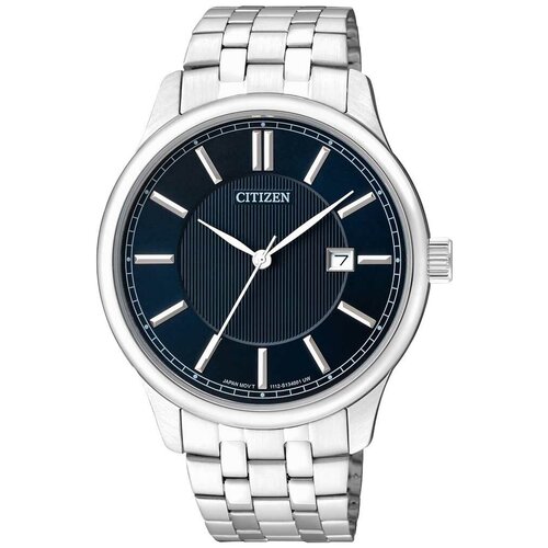 Наручные часы CITIZEN Basic, серебряный, синий