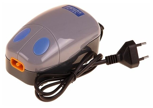 Компрессор Mouse-103 для аквариума с регулятором одноканальный 2,4 Вт 2,5 л/мин (1 шт)
