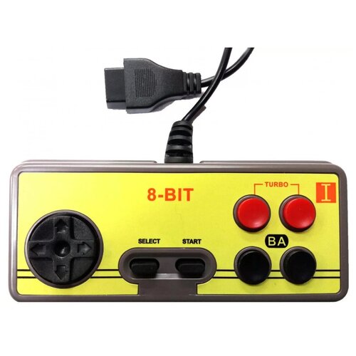 Геймпад проводной 8 bit Controller узкий разъем 9 Pin Прямоугольный ЖелтыйСерый 8 bit 120000₽