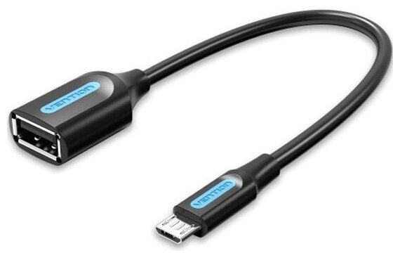 Адаптер переходник Vention OTG USB 2.0 AF/micro B 5pin - 0.15м