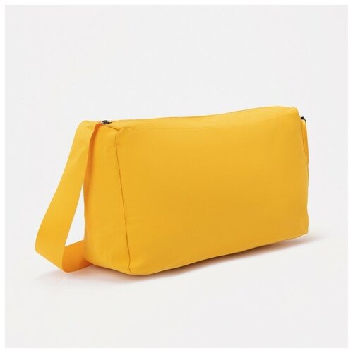 фото Сумка спортивная отдел на молнии, регулируемый ремень, желтый нет бренда